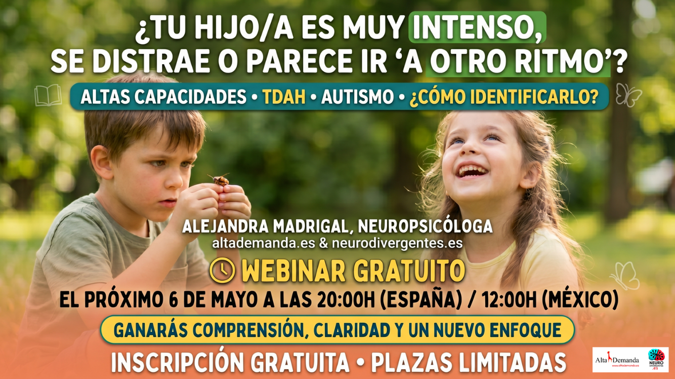 Webinar altas capacidades autismo tdah
